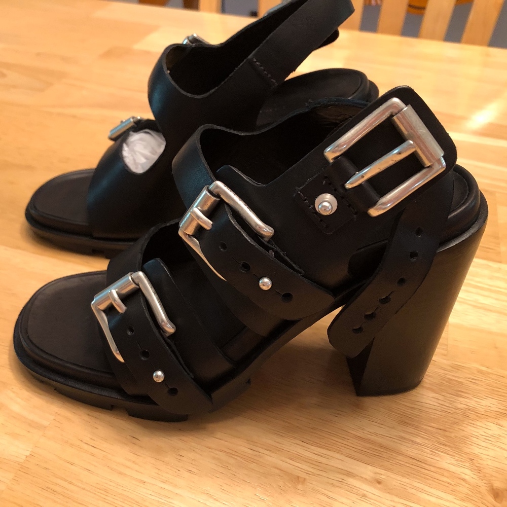 Rag and Bone Black Baron Sandal  with box!
